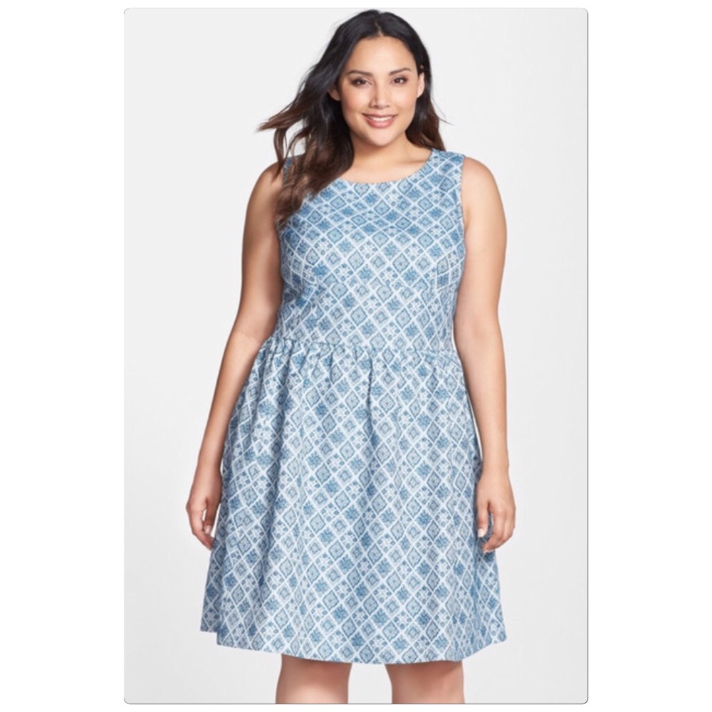 Halogen Fit & Flare Sleeveless Dress